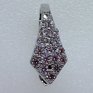 Pendant Bail with Cubic Zirconia Detail